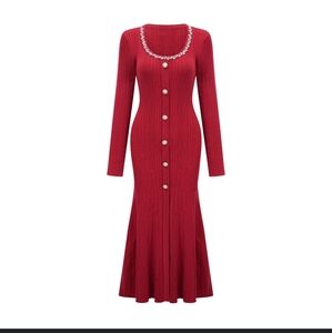 Miss Rosier | Dresses | Miss Rosier Elegant Red Buttondown Dress | Poshmark Miss Rosier | Dresses | Miss Rosier Elegant Red Buttondown Dress | Poshmark